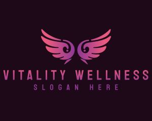 Angel Wings Wellness logo design