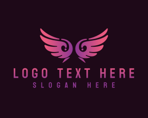 Heaven - Angel Wings Wellness logo design