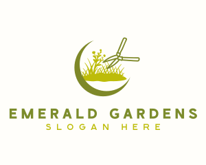 Minimalist Garden Scissors logo design