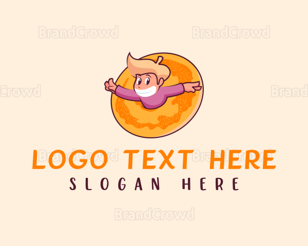 Donut Bagel Boy Logo