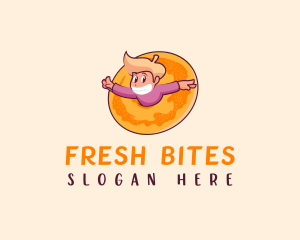 Bagel - Donut Bagel Boy logo design