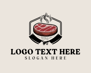 Beef - Grill Beef Steak logo design