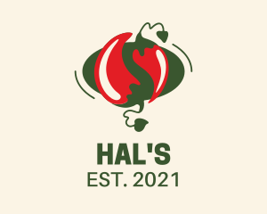 Supermarket - Spicy Chili Restaurant logo design