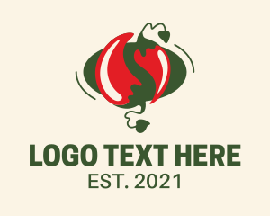 Heritage - Spicy Chili Restaurant logo design