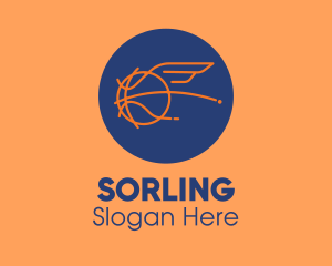 Flying Wing Basketball logo design