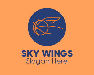 Flying Wing Basketball logo design