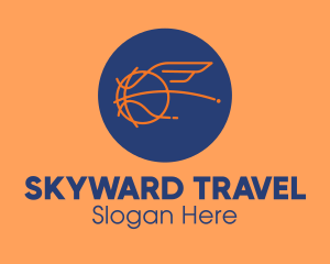 Fly - Flying Wing Basketball logo design