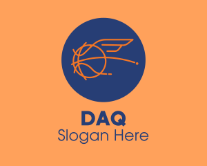 Blue - Flying Wing Basketball logo design