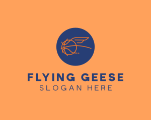 Flying Wing Basketball logo design