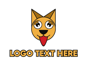 Tongue - Hungry Polygon Cat logo design