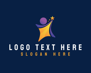 Learning - People Leadership Star logo design