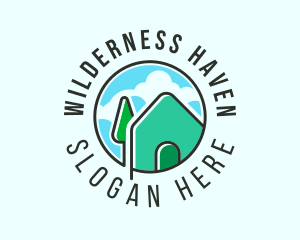 Lodge - Nature Residential House logo design