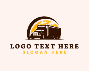 Logistic - Transport Logistic Truck logo design