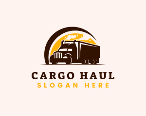 Transport Logistic Truck logo design