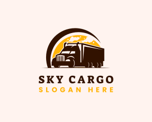 Transport Logistic Truck logo design