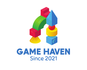 Cube - Children's Toy Block logo design