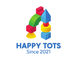 Children - Children's Toy Block logo design