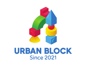 Block - Children's Toy Block logo design