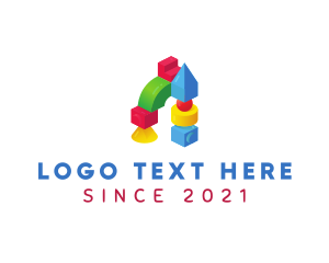 Block - Children's Toy Block logo design