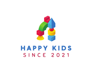 Children's Toy Block logo design