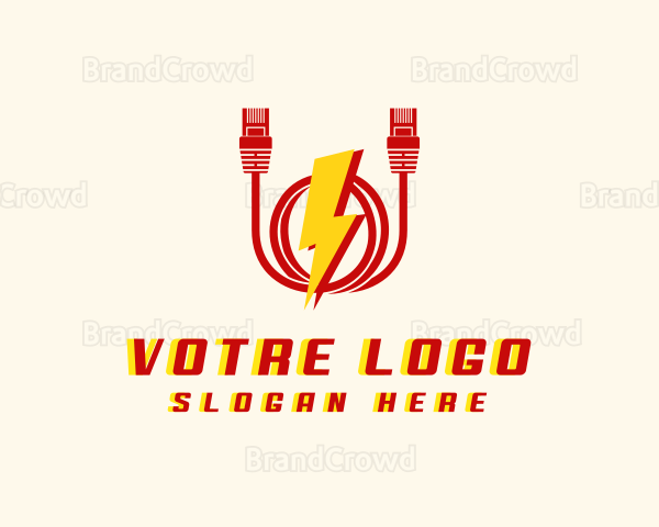 Lightning Cord Cable Logo