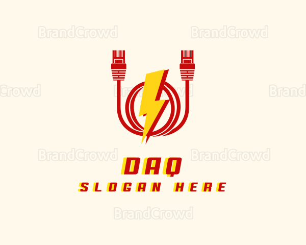 Lightning Cord Cable Logo
