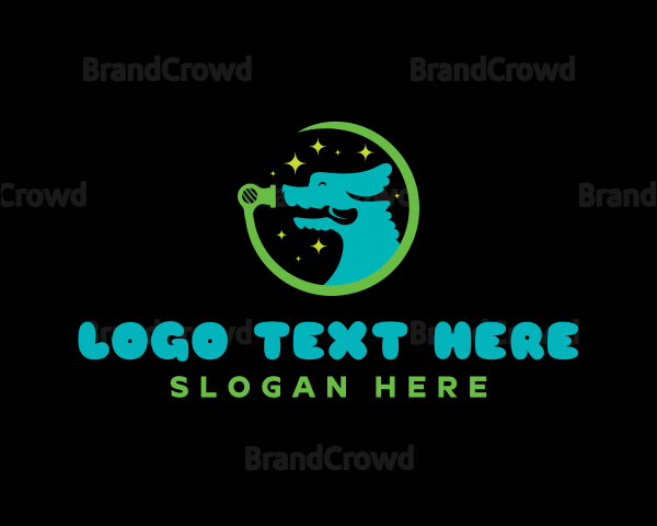 Blower Pet Dog Grooming Logo