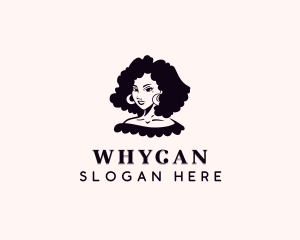 Woman Hairstyle Salon Logo