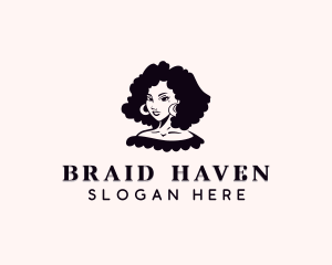 Woman Hairstyle Salon logo design