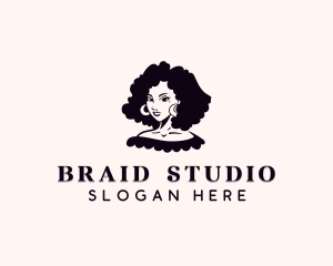 Braid - Woman Hairstyle Salon logo design