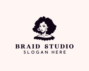 Woman Hairstyle Salon logo design