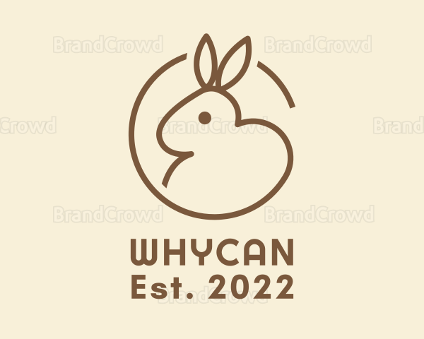 Cute Brown Hare Logo