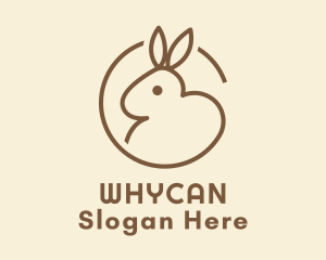 Cute Brown Hare Logo