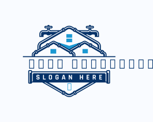 Drainage - Faucet Pipe Roof logo design