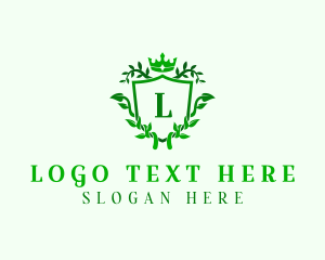 Regal - Shield Crown Wreath logo design
