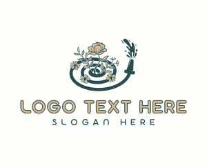 Landscaper - Flower Hose Gardening logo design