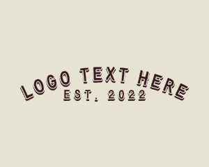 Wordmark - Simple Retro Designer Firm logo design