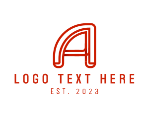 Industry - Modern Tech Letter A logo design