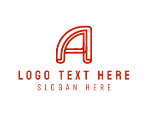 Industrial - Modern Tech Letter A logo design