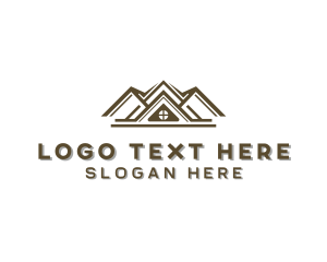 Builder - House Roofing Builder logo design