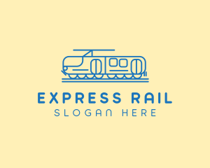 Train Tram Railroad logo design