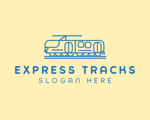 Train Tram Railroad logo design