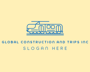 Tram - Train Tram Railroad logo design