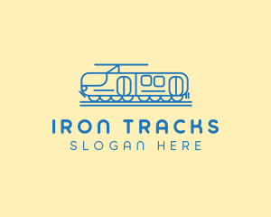 Train Tram Railroad logo design