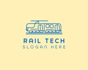 Train Tram Railroad logo design