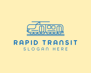 Train Tram Railroad logo design