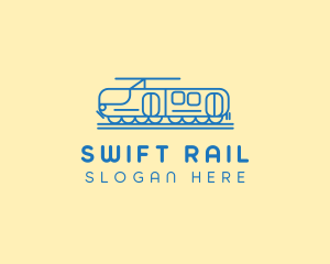 Rail - Train Tram Railroad logo design