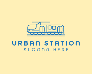 Station - Train Tram Railroad logo design