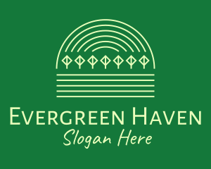 Forest - Green Natural Forest Park logo design