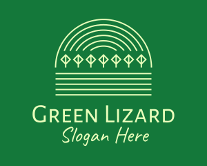 Green Natural Forest Park logo design